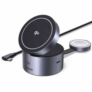UGREEN Magnetic 3-in-1 Wireless Charger – 25W USB-C W712 (Black)