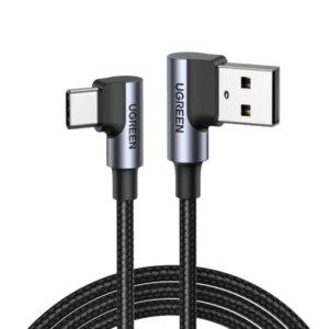 UGREEN USB-A to USB-C (Double Right Angle) 18W Charger Cable